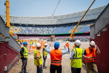 Camp Nou is undergoing a renovation to see the facilities modernised.