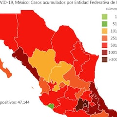 Mapa y casos de coronavirus en México por estados hoy 17 de mayo