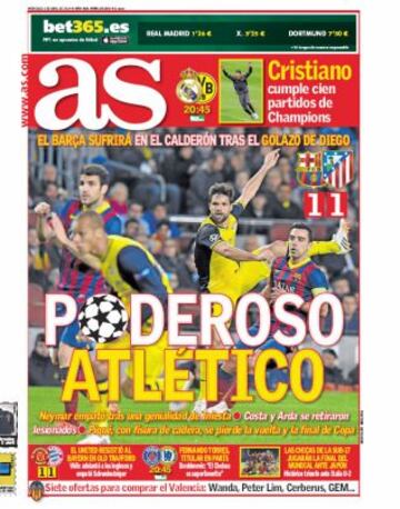 Las portadas de AS de abril