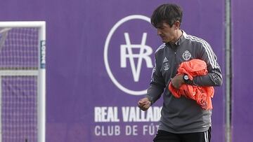 ENTRENAMIENTO DEL REAL VALLADOLID. PACHETA.