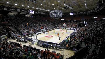 La Fontenta contó con 4.100 espectadores en el partido entre el Valencia y el Mann Filter.