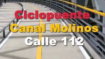 Se habilita en Bogotá el ciclopuente Canal Molinos