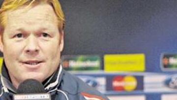 <b>EN PIE DE GUERRA.</b> Ronald Koeman puso los puntos sobre las íes ante la visita del Barcelona.
