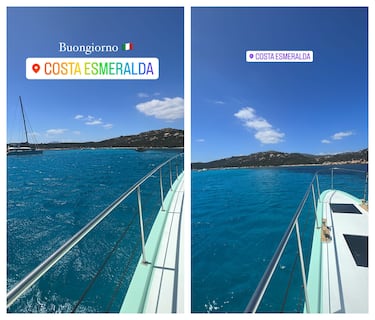 Rodrygo Goes, en Cerde?a con su ex, Luana Atik