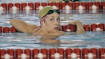 La nadadora espa&ntilde;ola Mireia Belmonte, durante los campeonatos de Espa&ntilde;a de nataci&oacute;n.