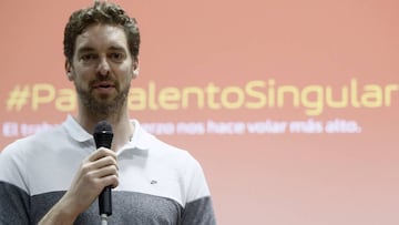 Paui Gasol, en la sede de Iberia.