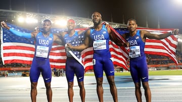 Los relevos 4x100 son competencias en donde Estados Unidos parte como favorito sobre todo en la rama varonil despu&eacute;s del retiro de Usain Bolt.