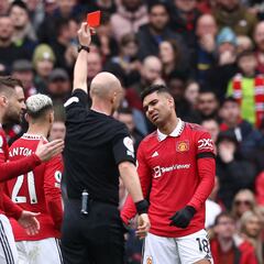 Así se marchó Casemiro, desolado tras ser expulsado
