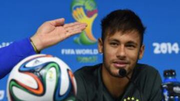 Neymar, en la rueda de prensa anterior al debut ante Croacia