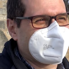Así son las mascarillas sin gomas que ha inventado un palentino