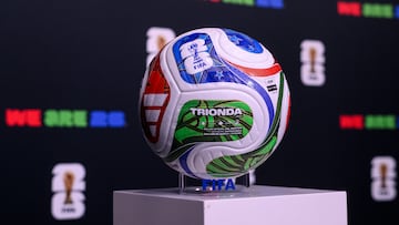 Imagen del TRIONDA, el balón tricolor del Mundial 2026.