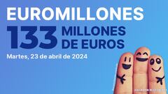 Euromillones: comprobar los resultados del sorteo de hoy, martes 23 de abril