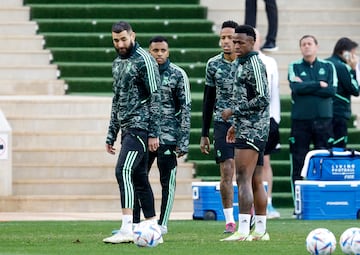 Benzema, Rodrygo, Militao y Vinicius.