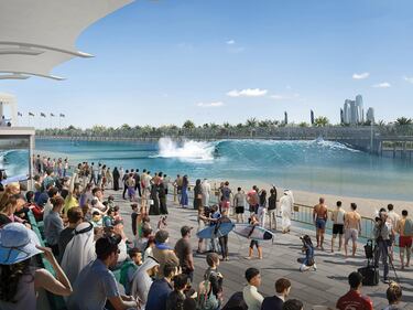 Kelly Slater monta la mayor piscina de olas del mundo en Abu Dhabi