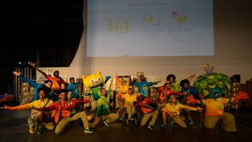 Fotografía de la presentación de los uniformes para los Juegos Olímpicos Rio 2016, en Río de Janeiro.