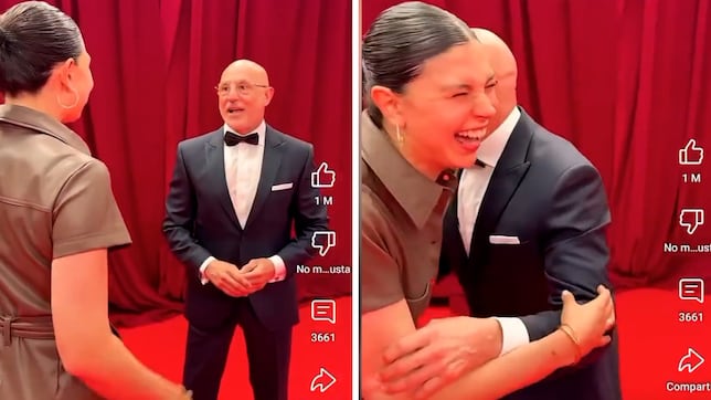 Luis De la Fuente y Céline Dept en los Premios Laureus