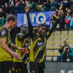 Yaser Asprilla, héroe en Watford: Golazo ante Sheffield