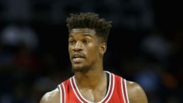 Jimmy Butler, durante un partido esta pretemporada.