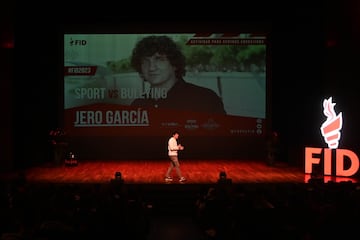 Jero García, durante su conferencia en el FID Ciudad de León.