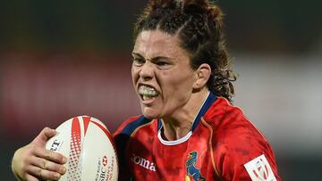 Mar&iacute;a Ribera con la selecci&oacute;n espa&ntilde;ola de rugby femenino. 