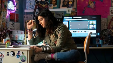 The Marvels appear in new images and spark controversy over their costumes