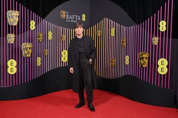 Cillian Murphy durante la alfombra roja de los Premios BAFTA 2024 celebrados en el Royal Festival Hall del Southbank Centre de Londres. 