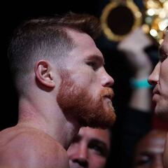 Canelo y Golovkin se ponen serios tras pasar por la báscula