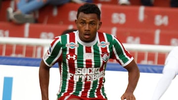 Wendel con el Fluminense. 