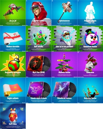 Todos los objetos que se pueden conseguir abriendo regalos en el Festival de Invierno 2022 de Fortnite