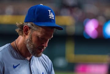 Clayton Kershaw se lesionó el pasado 30 de agosto contra los Diamondbacks en Arizona: Allan Henry-USA TODAY Sports