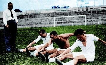 Uno de los grandes prohombres de la historia del fútbol español. Paco Bru fue de todo en los albores del deporte rey en España: jugador, entrenador (también fue el primer seleccionador de España en los JJ OO de Amberes en 1920 y de Perú en el primer Mundial de Fútbol en Uruguay-1930) y árbitro (se decía que acudía a los partidos con una pistola, para algunos de madera, para mantener la tranquilidad). Fue entrenador del Madrid desde 1934 a 1941, aunque durante la Guerra Civil también dirigió al Girona. Incluso llegó a alcanzar un pacto con los equipos catalanes para que el Madrid pudiese participar en el Campeonato Catalán, pero el Barcelona, por medio de su representante, Rosendo Calvet, se opuso. Como técnico madridista se convirtió en el primer entrenador en llegar a los 100 partidos oficiales (entre todas las competiciones) dirigidos. En el Campeonato de Liga obtuvo 57 victorias en 97 partidos (58,76%), con únicamente ocho empates y… 32 derrotas.