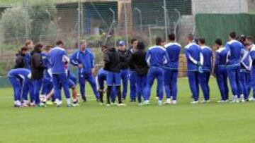 El Cruz Azul ya se prepara en Málaga.