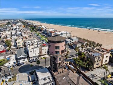 Torre de agua de Seal Beach, California - Vistas a las olas