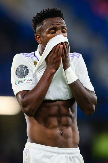 La increíble forma física del jugador brasileño del Real Madrid, Vinicius Júnior.