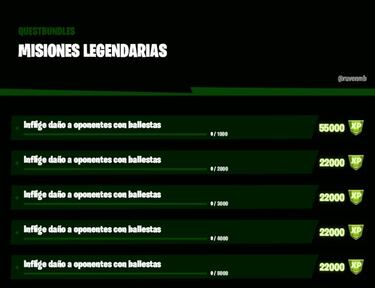 Fortnite Temporada 5: desafíos y misiones filtradas Semana 11