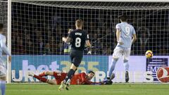 Courtois, durante una jugada ante el Celta de Vigo. 