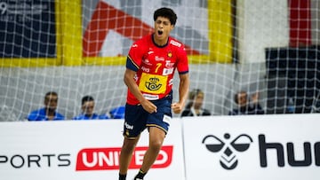 Marcos Fis tras un gol.