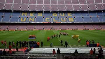 Mes que un club, eslogan del Barcelona. 
