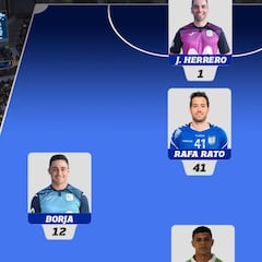 Jesús Herrero, Borja, Cuzzolino, Vilela y Rato, quinteto de la Liga