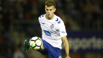 Samuele Longo, con la camiseta del Tenerife.