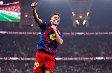 2-0. Fermín López celebra el segundo gol.