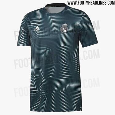Real Madrid: filtran la camiseta de calentamiento de la 2018-19