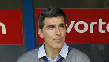 Muñiz durante el partido ante el Alavés.