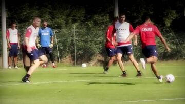 Los 2 golazos de Luis Rojas en su primera práctica en Crotone