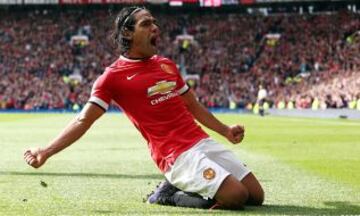 6. Radamel Falcao ha jugado poco y nada en Manchester United pero los 18.5 millones de euros lo dejan entre los más cotizados.