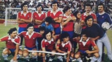 La indumentaria con que jugó Chile en la Copa del 1979.