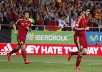 Morata marcó el primer gol. 1-0.