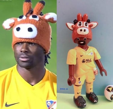 Razak, el portero del Linares de los looks exóticos y Spiderman