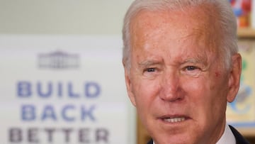 President Joe Biden delivers remarks promoting his &quot;Build Back Better Agenda&quot; at the Capitol Child Development Center in Hartford, Connecticut.