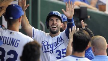 Eric Hosmer se ha convertido en uno de los bastiones en el dif&iacute;cil a&ntilde;o por el que est&aacute;n pasando los Royals.